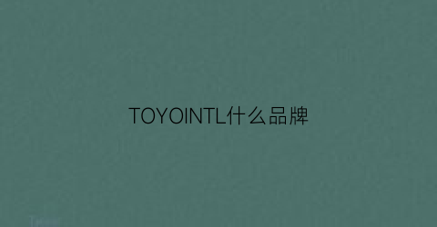 TOYOINTL什么品牌