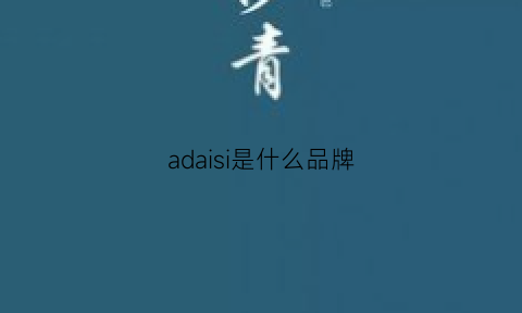 adaisi是什么品牌(adesso是什么牌子)