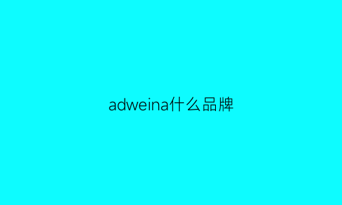 adweina什么品牌(advin是什么牌子)