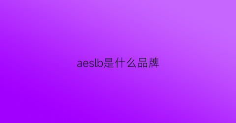aeslb是什么品牌(aes是什么牌子)