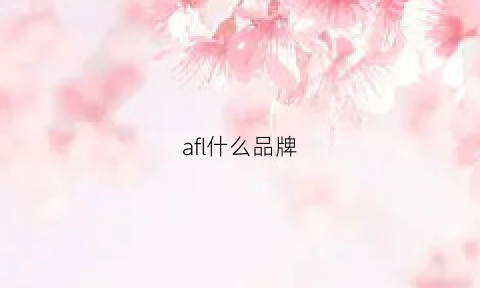 afl什么品牌(afu是什么牌子)