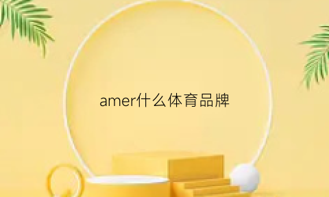 amer什么体育品牌(amersport)