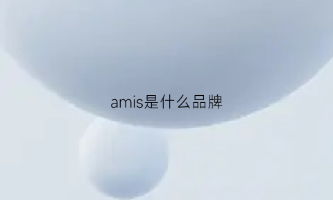 amis是什么品牌(AMIS是什么品牌)