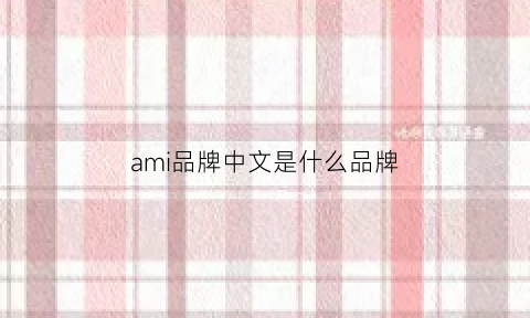 ami品牌中文是什么品牌(ami是个什么牌子)