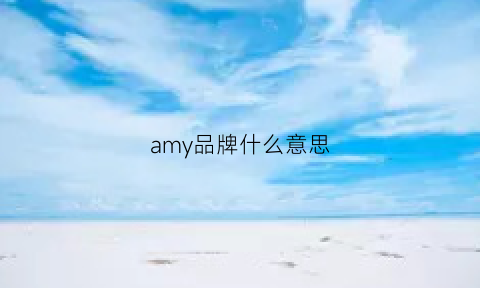 amy品牌什么意思