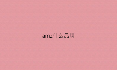 amz什么品牌(am品牌是什么牌子)