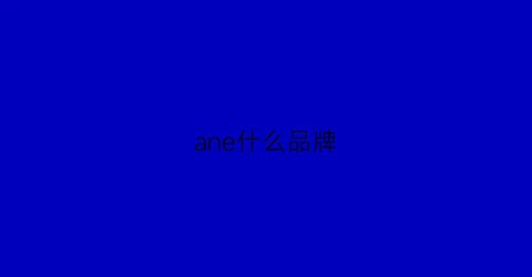 ane什么品牌(parklane什么品牌)