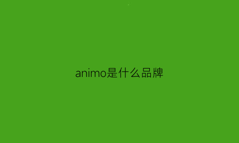 animo是什么品牌(ani是什么牌子)