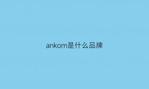 ankom是什么品牌(ankorau0什么牌子)