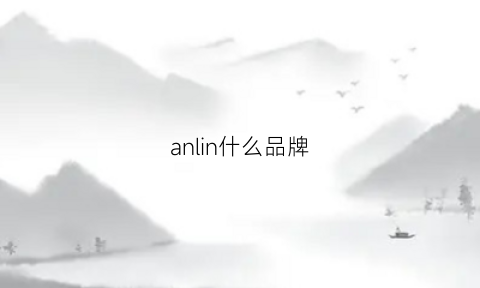 anlin什么品牌(angellin是什么牌子)