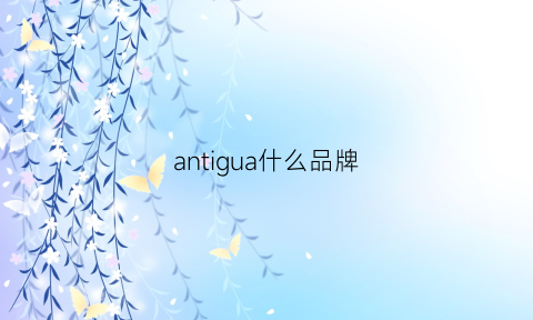 antigua什么品牌(antiqua什么品牌)