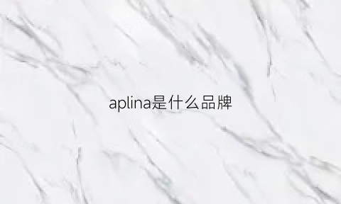 aplina是什么品牌(apara是什么牌子)