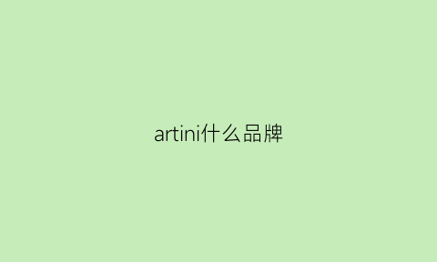 artini什么品牌(artioli什么档次)