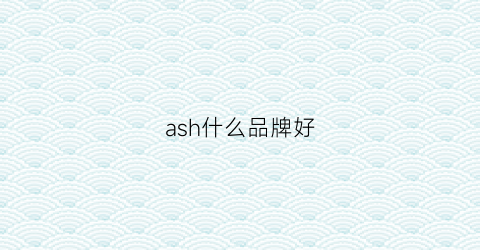 ash什么品牌好(ash品牌logo)