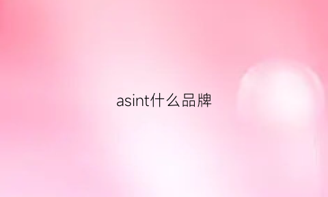 asint什么品牌