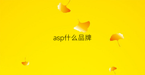 asp什么品牌(aspesl是什么品牌)