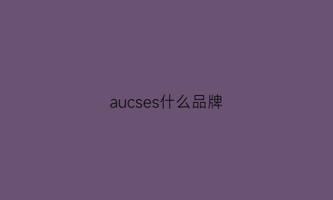 aucses什么品牌