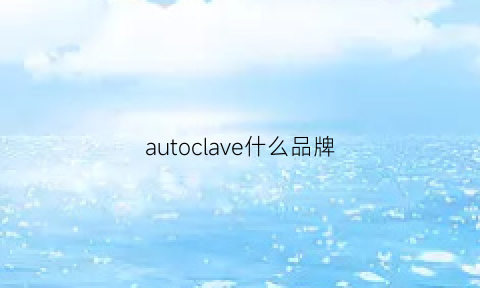 autoclave什么品牌(autowit什么品牌)