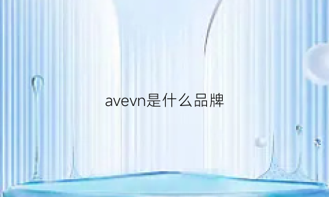 avevn是什么品牌(ave是什么牌子)