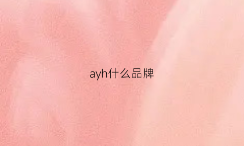 ayh什么品牌