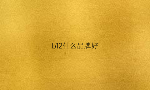 b12什么品牌好(哪种b12效果好)