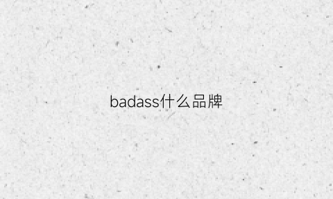 badass什么品牌(basics是什么品牌)