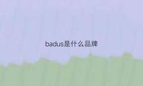 badus是什么品牌(badus是什么牌子的手表价格图片)