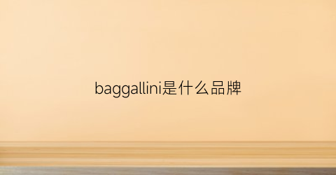 baggallini是什么品牌(barbaragongini是什么牌子)