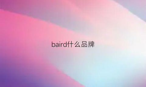 baird什么品牌(baiiy是什么牌子)