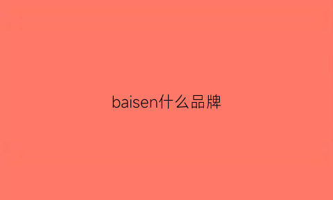 baisen什么品牌(baice品牌)