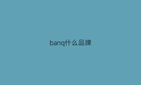 banq什么品牌(banp什么牌子)