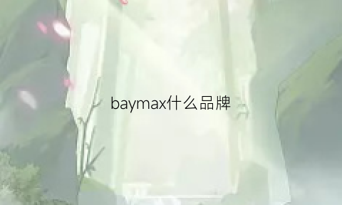 baymax什么品牌(中班推广普通话活动总结)