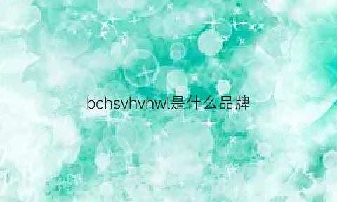 bchsvhvnwl是什么品牌