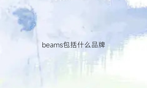 beams包括什么品牌