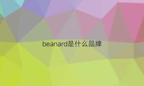 beanard是什么品牌(beanbus是什么品牌)