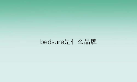 bedsure是什么品牌(bedsure哪个国家品牌)