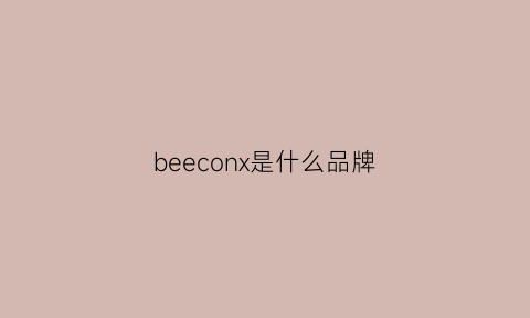 beeconx是什么品牌(beco是什么牌子)