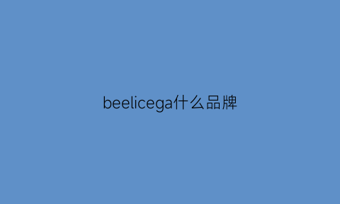 beelicega什么品牌(beel是什么牌子)