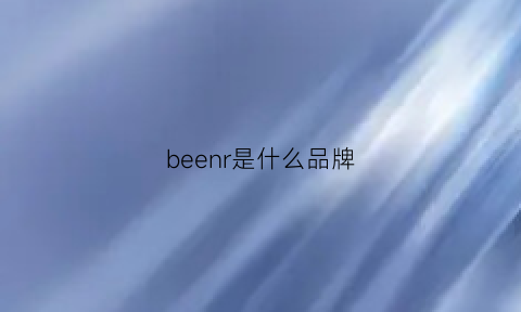 beenr是什么品牌(berg是什么牌子)