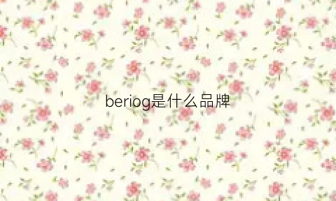 beriog是什么品牌