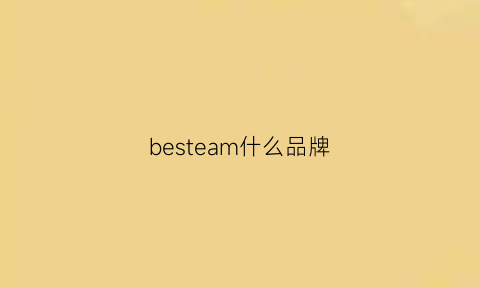 besteam什么品牌(stream品牌)