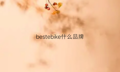 bestebike什么品牌