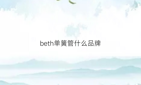 beth单簧管什么品牌