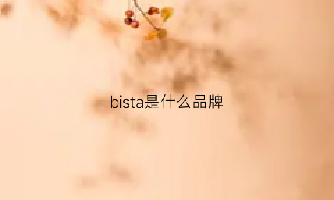 bista是什么品牌