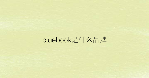 bluebook是什么品牌(lanybook是什么品牌)