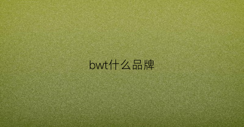 bwt什么品牌