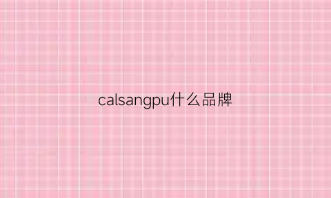 calsangpu什么品牌(calpak是什么牌子)