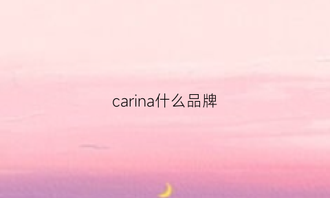 carina什么品牌(carnation什么牌子)