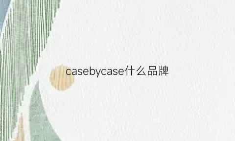 casebycase什么品牌(casebudi是什么牌子)