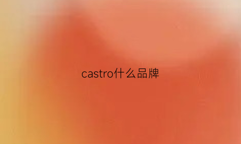 castro什么品牌